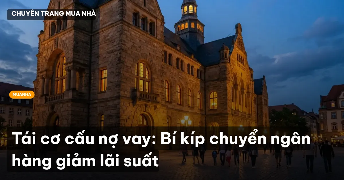 Tái cơ cấu nợ vay: Bí kíp chuyển ngân hàng giảm lãi suất
