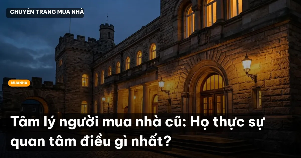 Tâm lý người mua nhà cũ: Họ thực sự quan tâm điều gì nhất?
