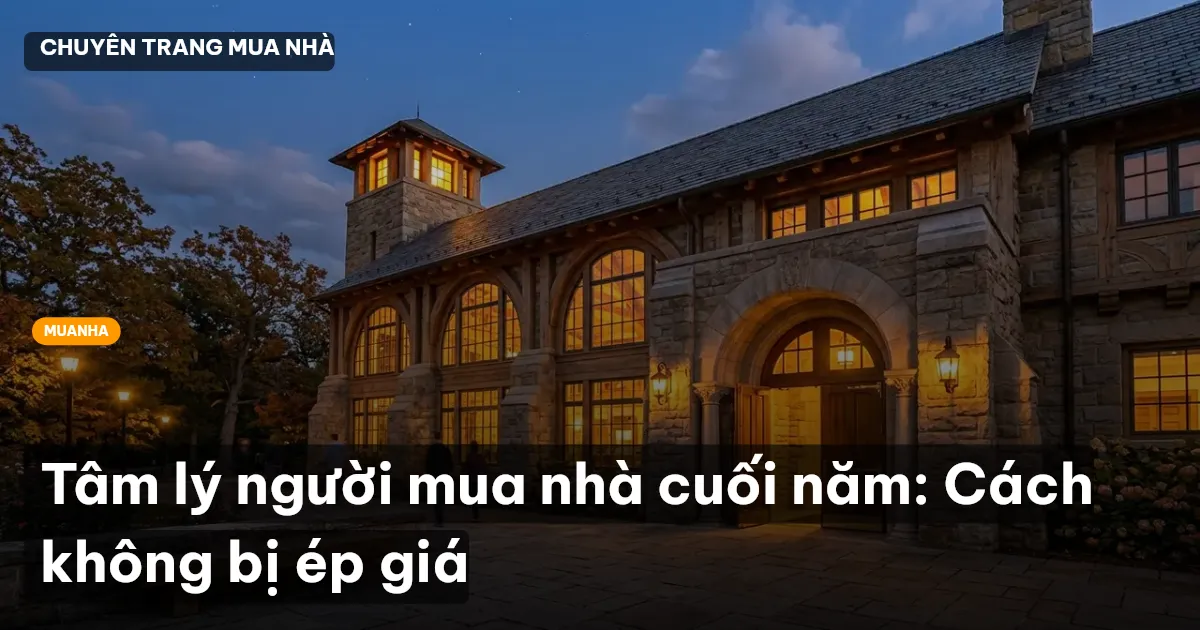 Tâm lý người mua nhà cuối năm: Cách không bị ép giá