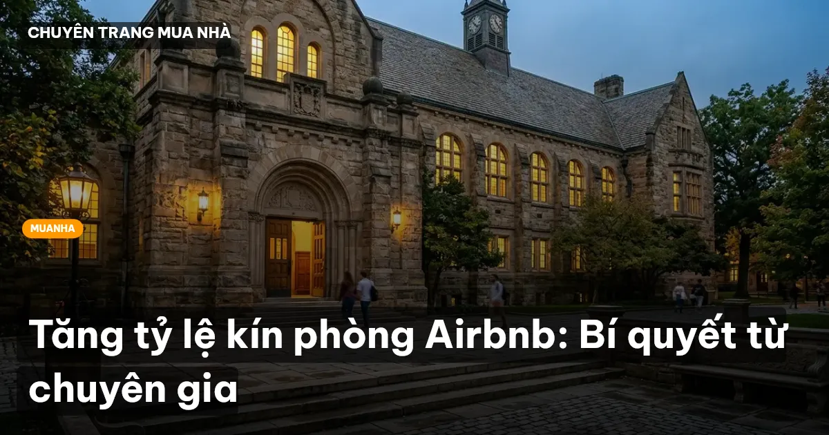 Tăng tỷ lệ kín phòng Airbnb: Bí quyết từ chuyên gia
