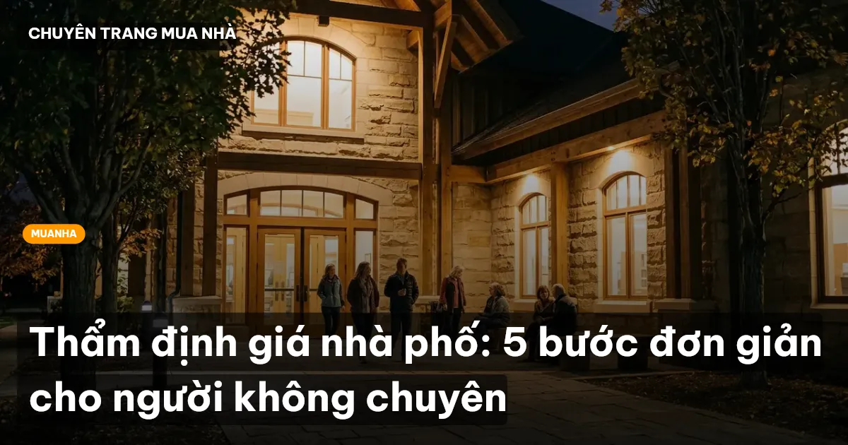 Thẩm định giá nhà phố: 5 bước đơn giản cho người không chuyên