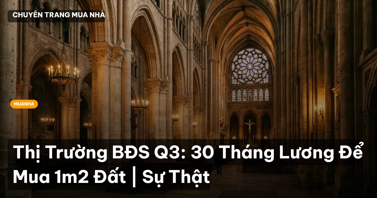 Thị Trường BĐS Q3: 30 Tháng Lương Để Mua 1m2 Đất | Sự Thật