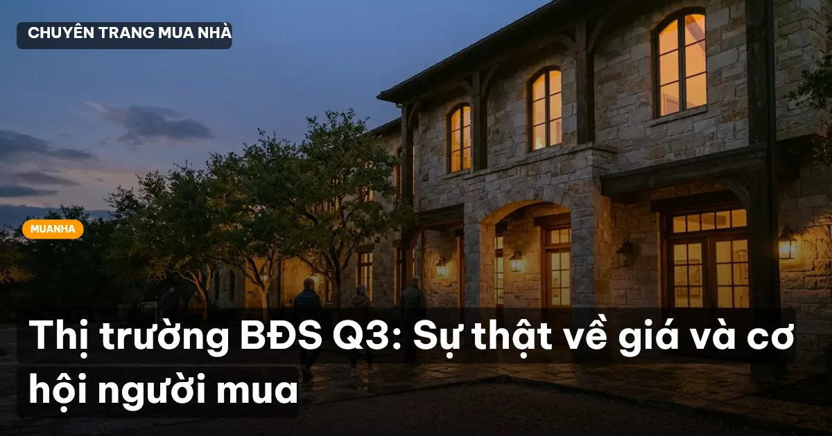 Thị trường BĐS Q3: Sự thật về giá và cơ hội người mua