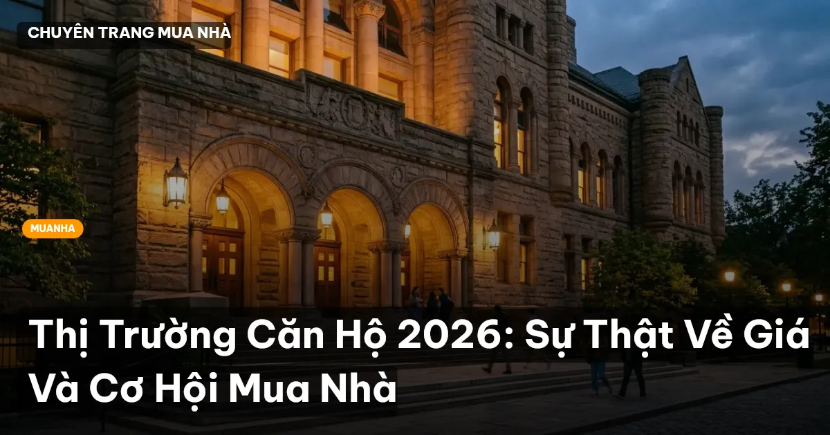 Thị Trường Căn Hộ 2026: Sự Thật Về Giá Và Cơ Hội Mua Nhà