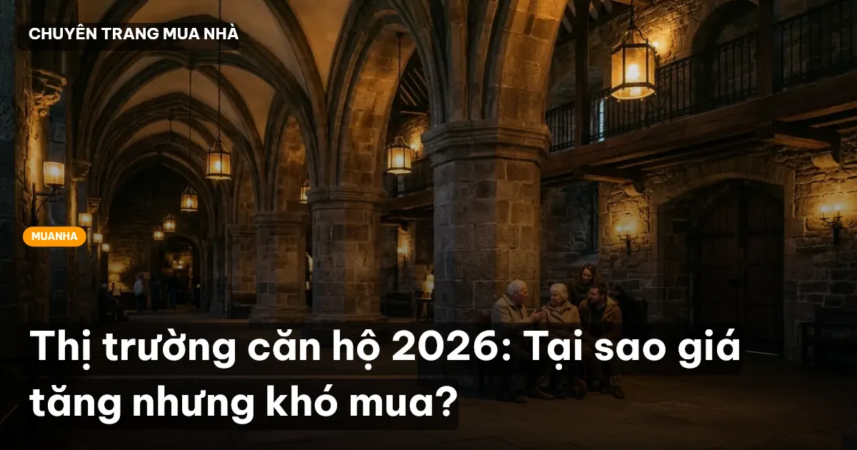 Thị trường căn hộ 2026: Tại sao giá tăng nhưng khó mua?
