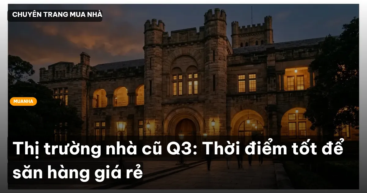 Thị trường nhà cũ Q3: Thời điểm tốt để săn hàng giá rẻ