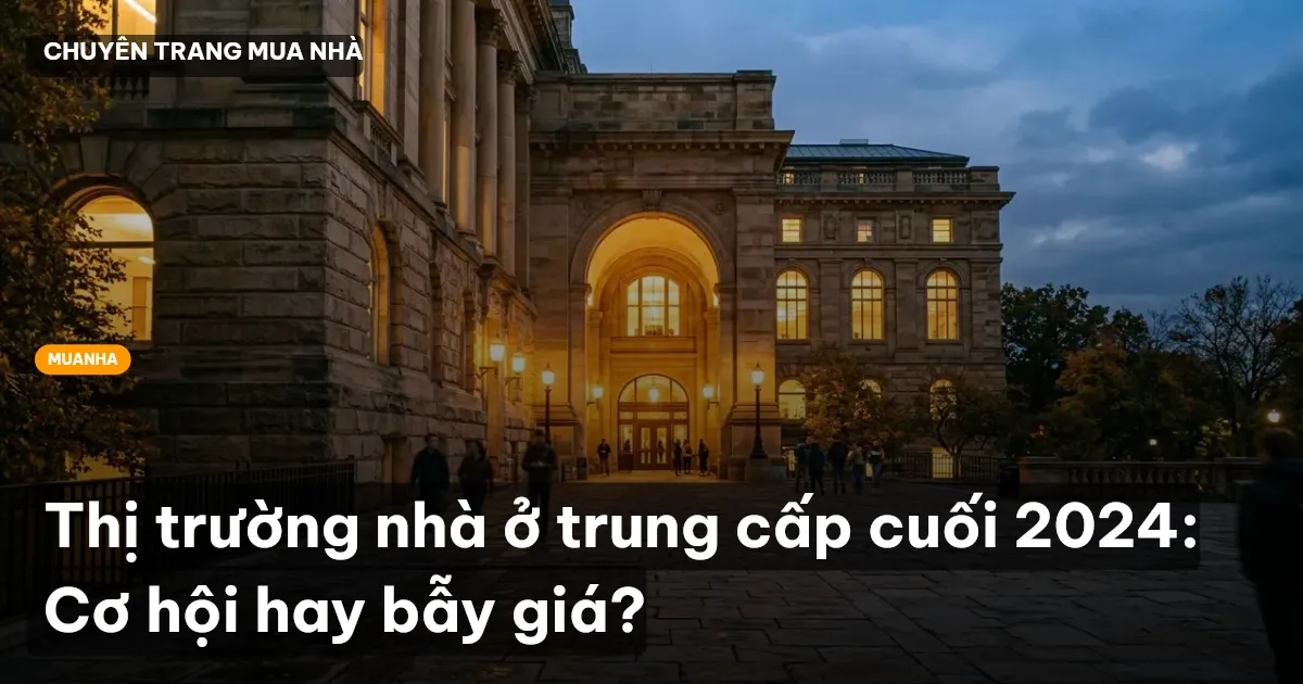 Thị trường nhà ở trung cấp cuối 2024: Cơ hội hay bẫy giá?