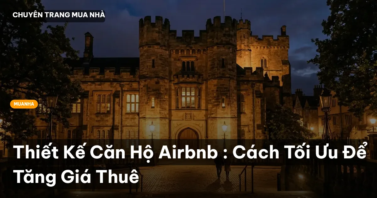 Thiết Kế Căn Hộ Airbnb : Cách Tối Ưu Để Tăng Giá Thuê