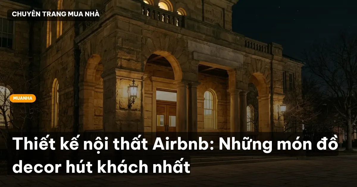 thiết kế nội thất Airbnb