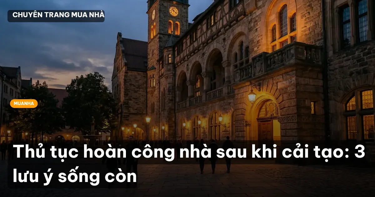 hoàn công nhà