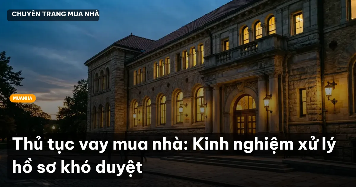 thủ tục vay mua nhà