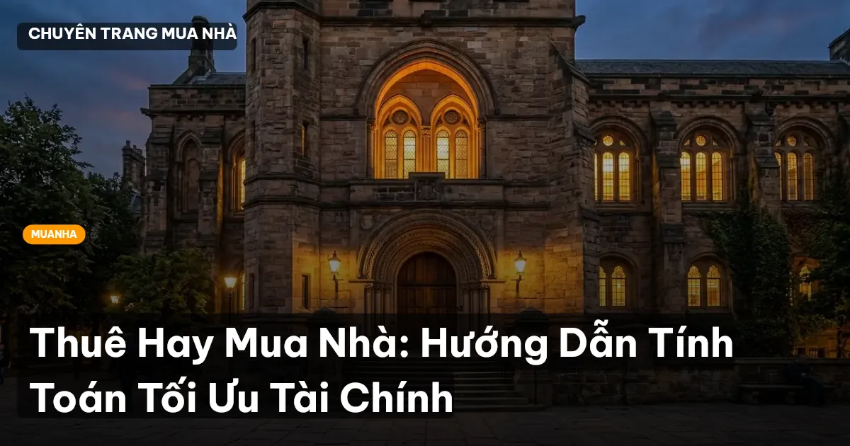Thuê Hay Mua Nhà: Hướng Dẫn Tính Toán Tối Ưu Tài Chính