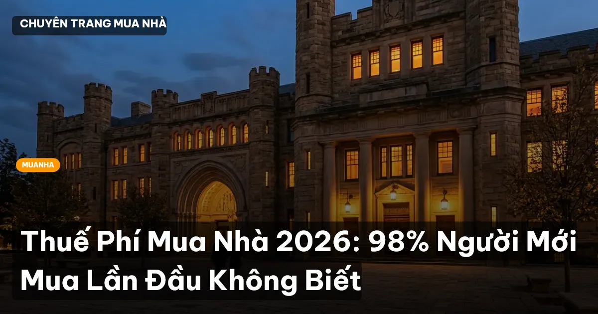 thuế phí mua nhà 2026