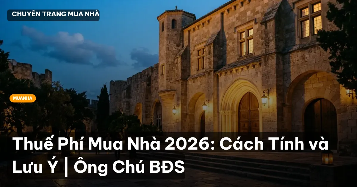 thuế phí mua nhà 2026