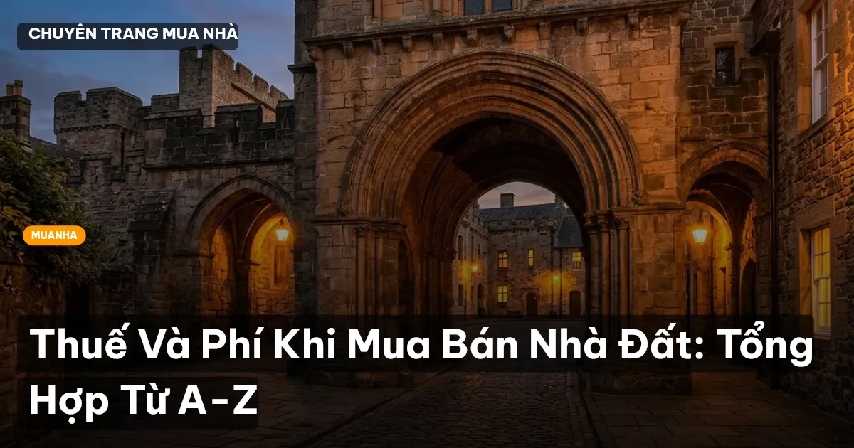 Thuế Và Phí Khi Mua Bán Nhà Đất: Tổng Hợp Từ A-Z