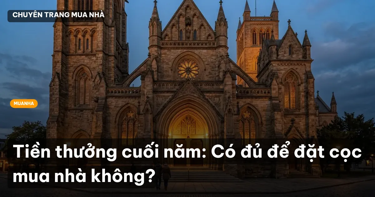 Tiền thưởng cuối năm: Có đủ để đặt cọc mua nhà không?