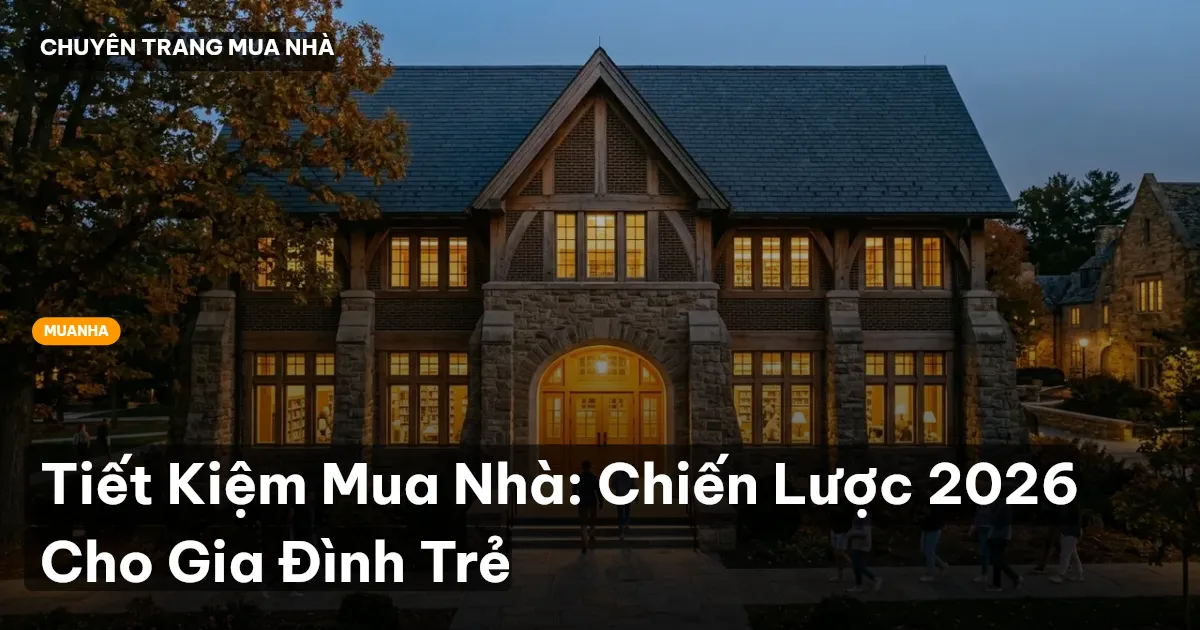 Tiết Kiệm Mua Nhà: Chiến Lược 2026 Cho Gia Đình Trẻ