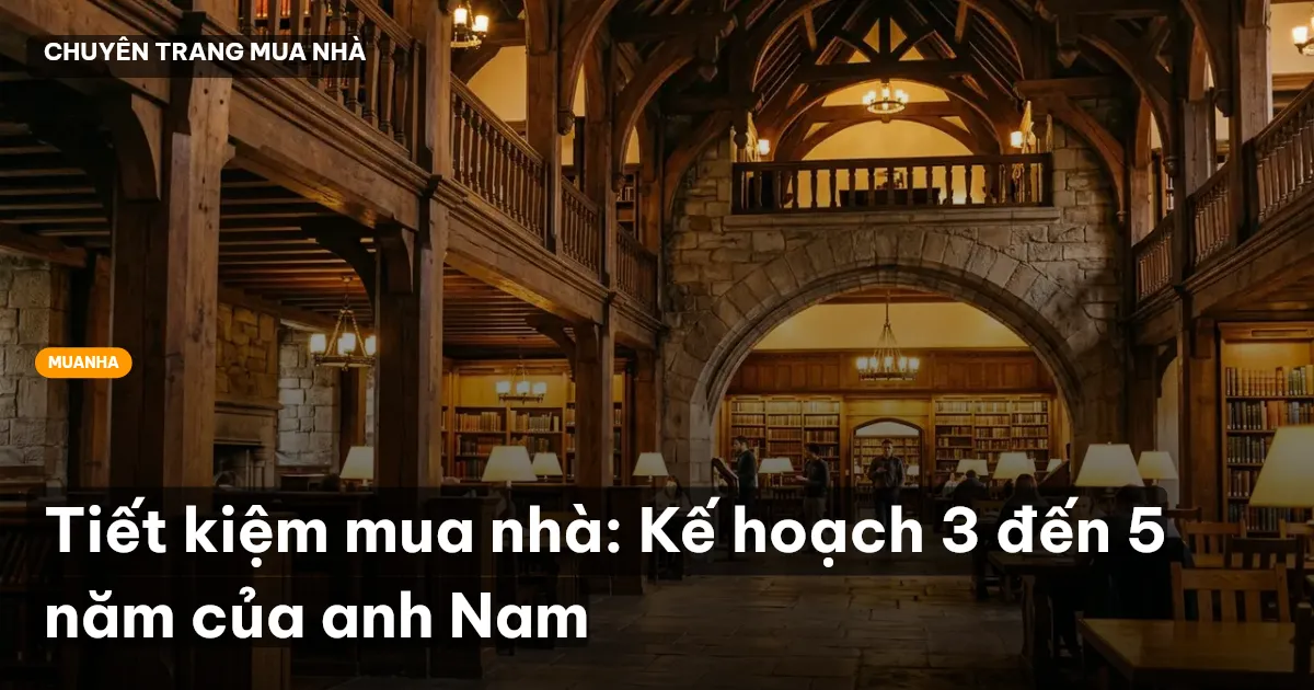 Tiết kiệm mua nhà: Kế hoạch 3 đến 5 năm của anh Nam