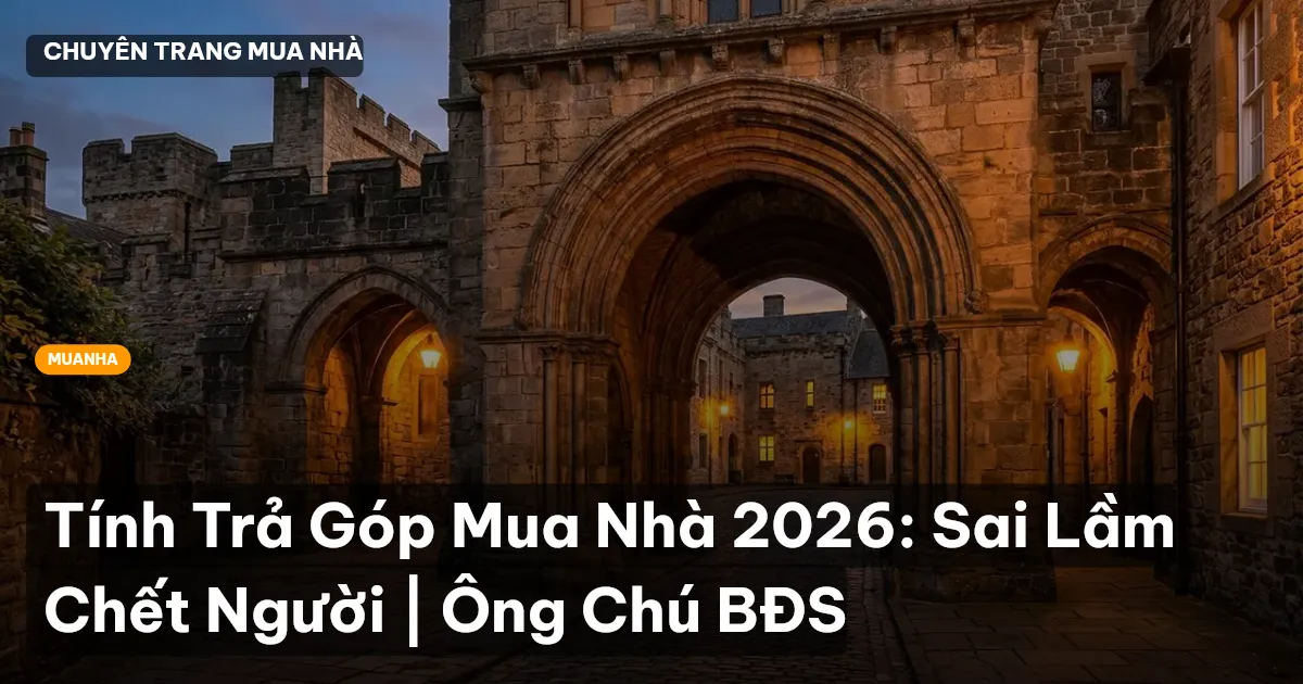 Tính Trả Góp Mua Nhà 2026: Sai Lầm Chết Người | Ông Chú BĐS