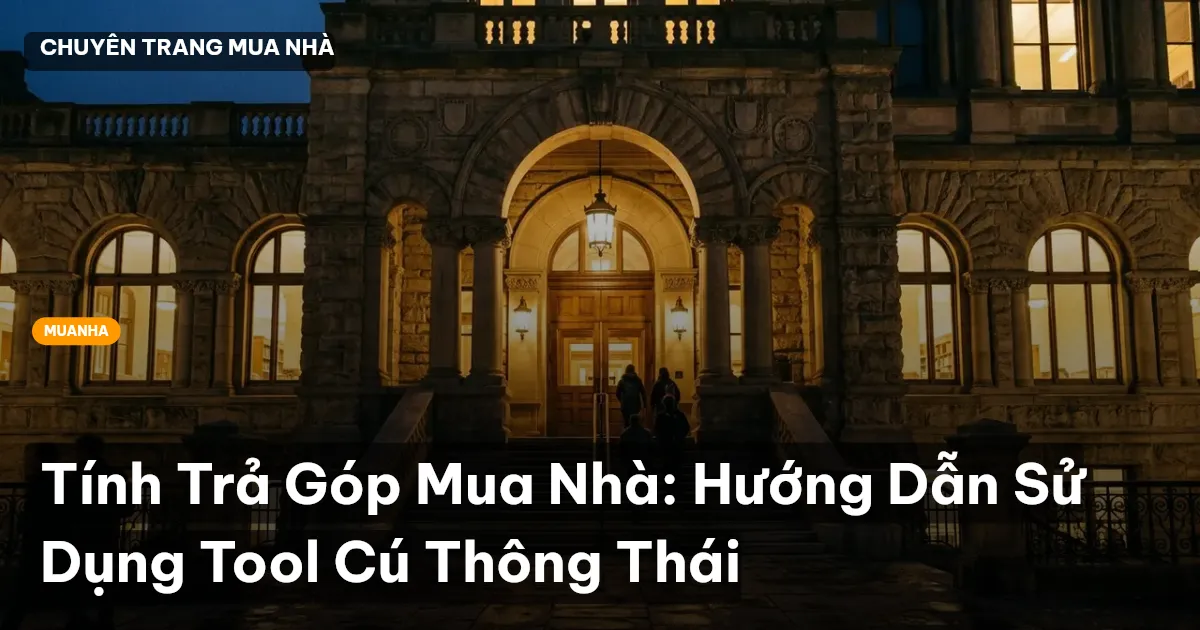 tính trả góp mua nhà
