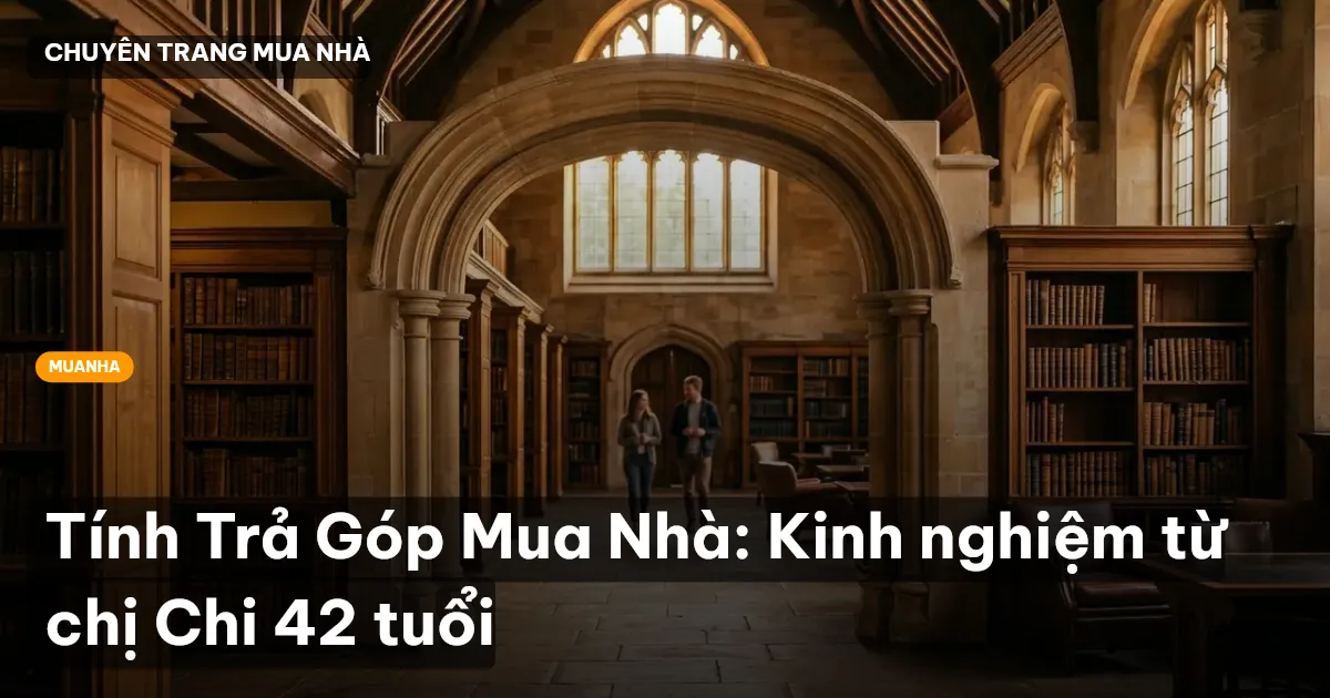 Tính Trả Góp Mua Nhà: Kinh nghiệm từ chị Chi 42 tuổi