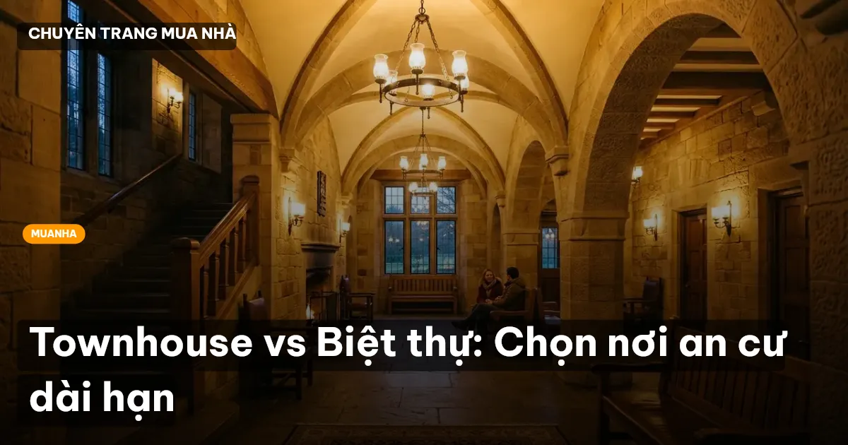 Townhouse vs Biệt thự: Chọn nơi an cư dài hạn