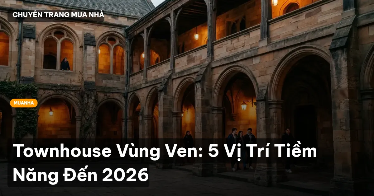 Townhouse Vùng Ven: 5 Vị Trí Tiềm Năng Đến 2026