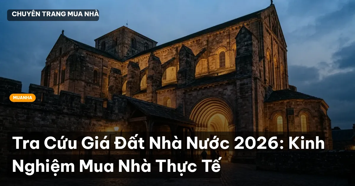 Tra Cứu Giá Đất Nhà Nước 2026: Kinh Nghiệm Mua Nhà Thực Tế