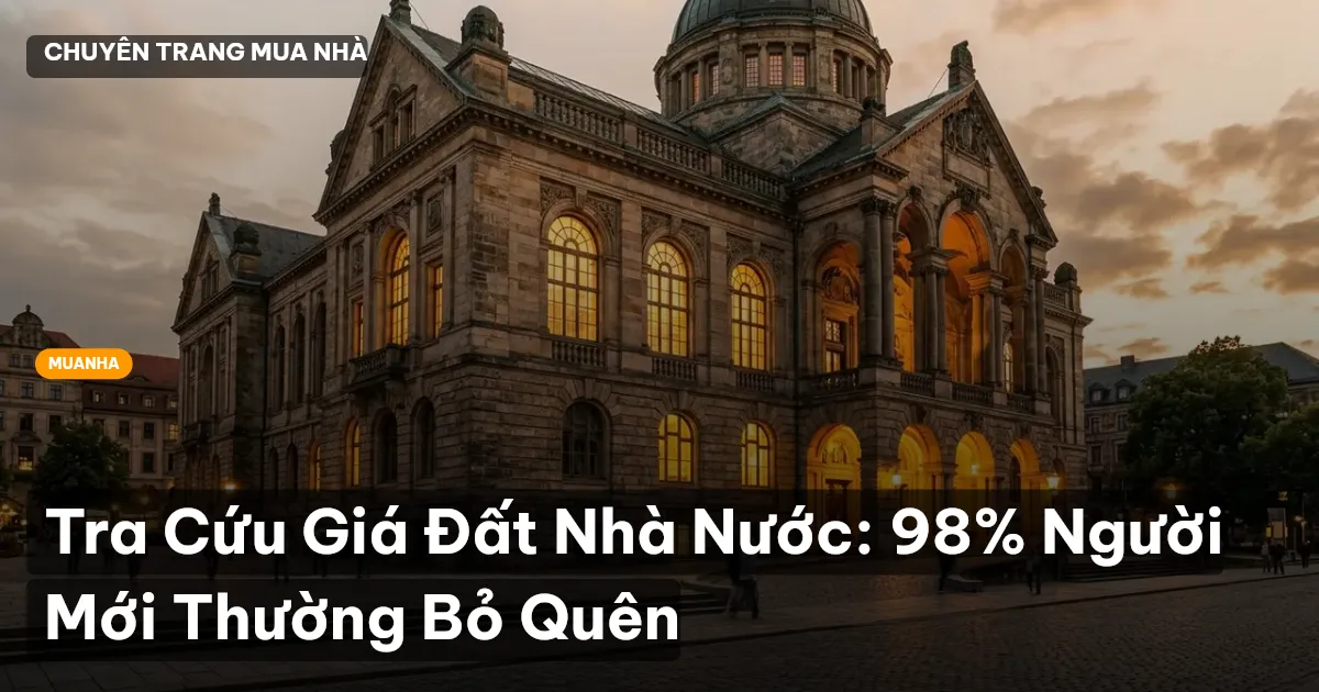 Tra Cứu Giá Đất Nhà Nước: 98% Người Mới Thường Bỏ Quên