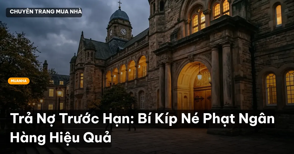 Trả Nợ Trước Hạn: Bí Kíp Né Phạt Ngân Hàng Hiệu Quả
