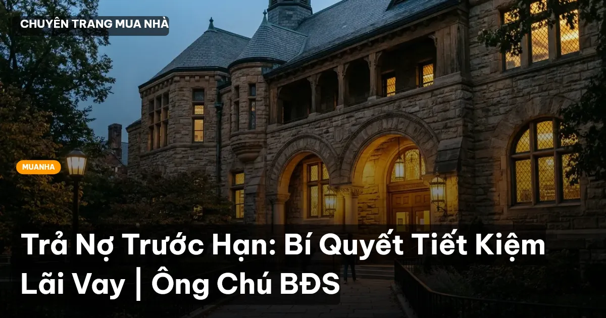 Trả Nợ Trước Hạn: Bí Quyết Tiết Kiệm Lãi Vay | Ông Chú BĐS