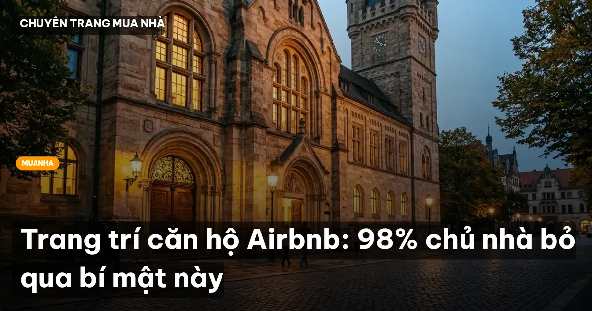 trang trí căn hộ Airbnb