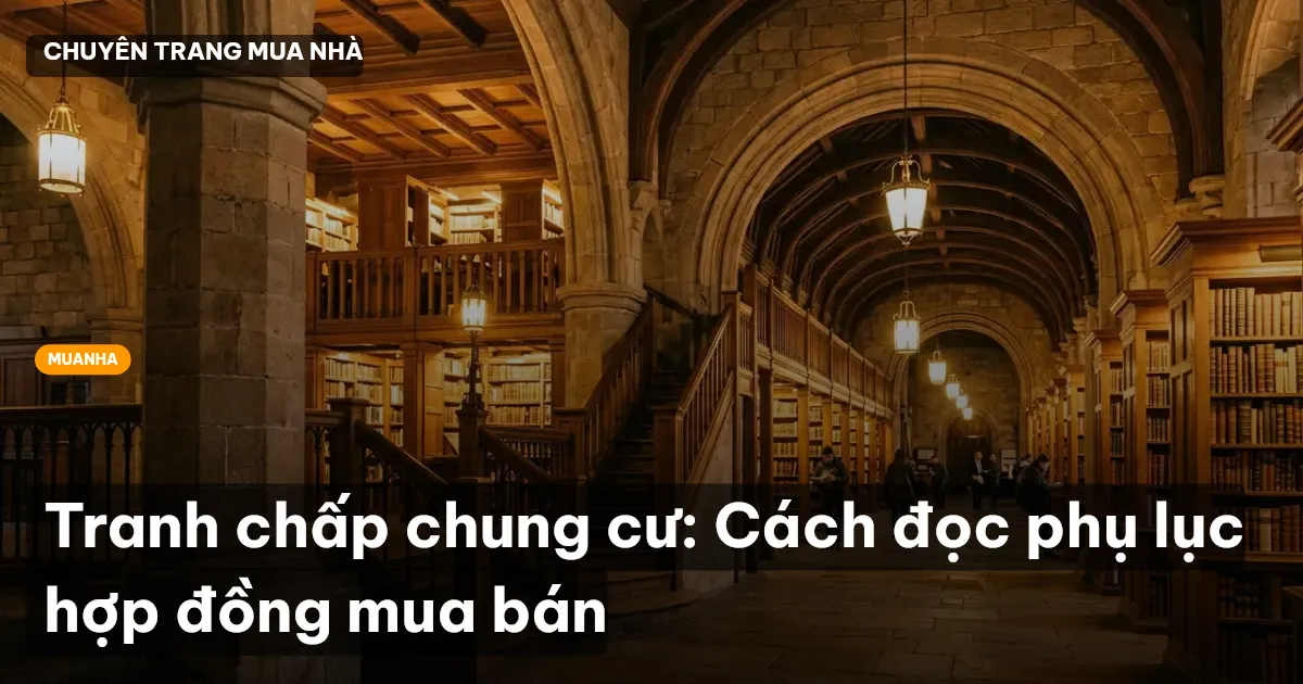 Tranh chấp chung cư: Cách đọc phụ lục hợp đồng mua bán
