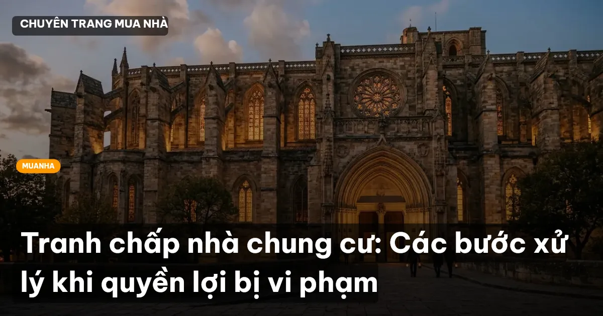 Tranh chấp nhà chung cư: Các bước xử lý khi quyền lợi bị vi phạm