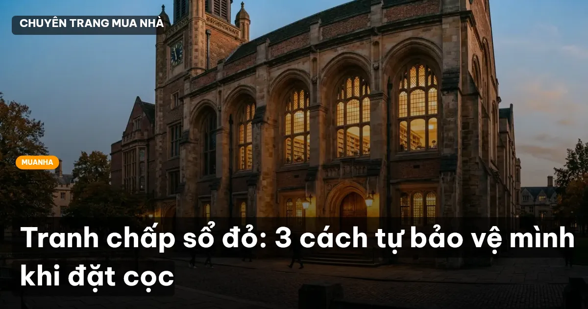 Tranh chấp sổ đỏ: 3 cách tự bảo vệ mình khi đặt cọc