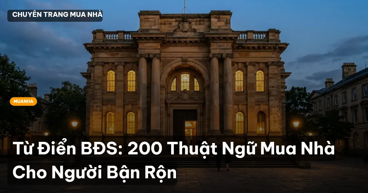 Từ Điển BĐS: 200 Thuật Ngữ Mua Nhà Cho Người Bận Rộn