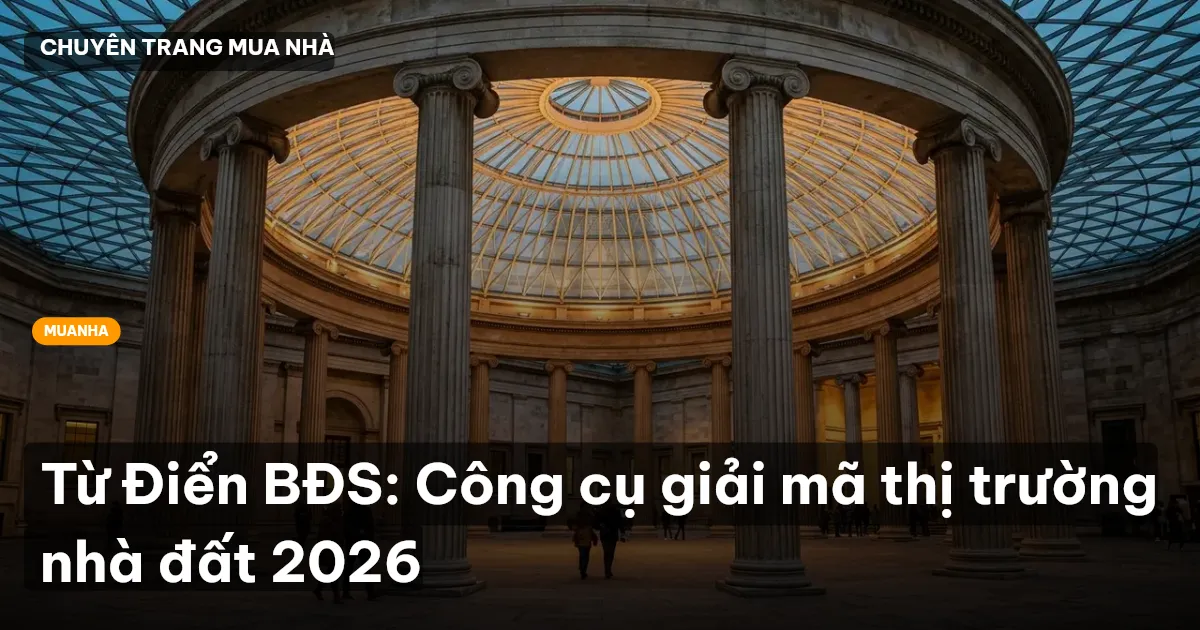 Từ Điển BĐS: Công cụ giải mã thị trường nhà đất 2026