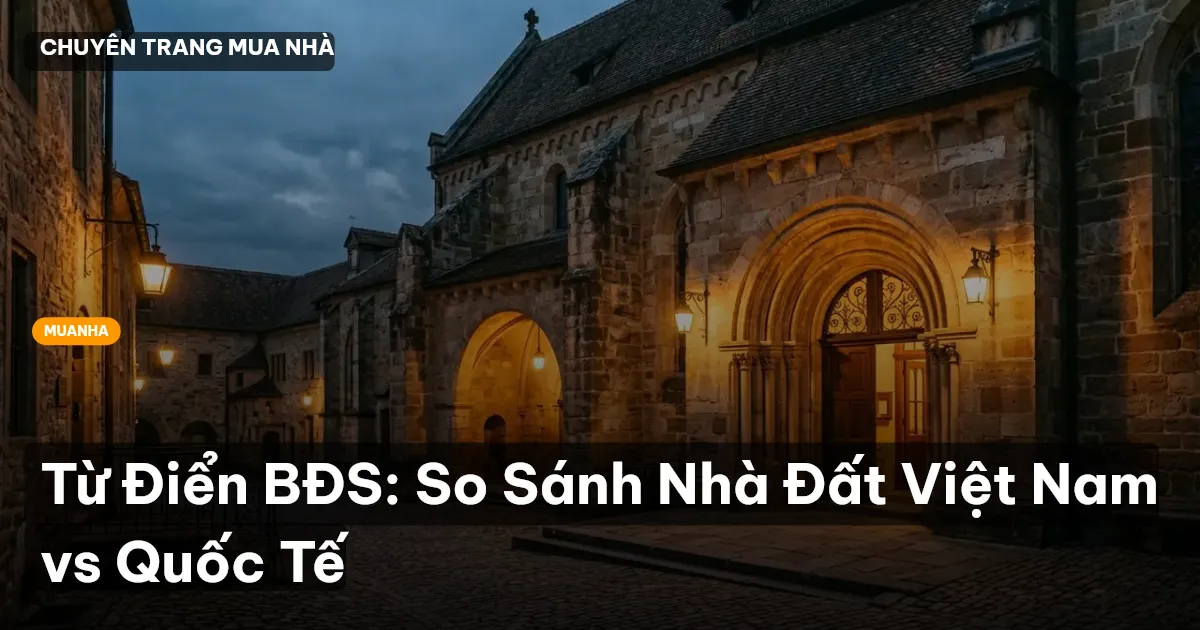 Từ Điển BĐS: So Sánh Nhà Đất Việt Nam vs Quốc Tế