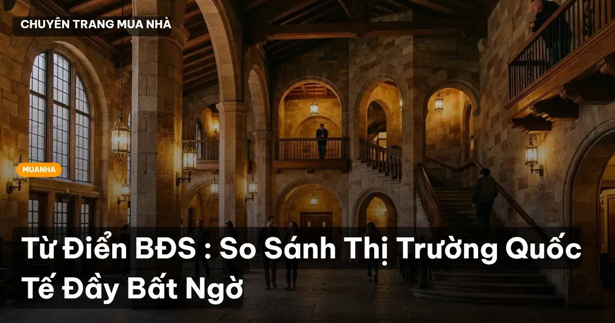 Từ Điển BĐS : So Sánh Thị Trường Quốc Tế Đầy Bất Ngờ
