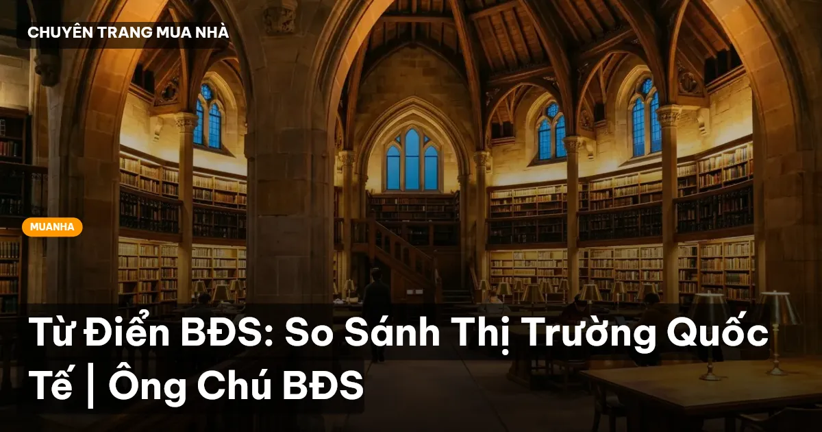 Từ Điển BĐS: So Sánh Thị Trường Quốc Tế | Ông Chú BĐS