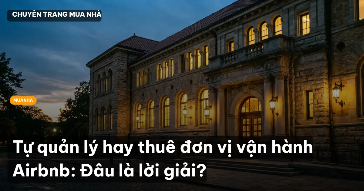 Tự quản lý hay thuê đơn vị vận hành Airbnb: Đâu là lời giải?