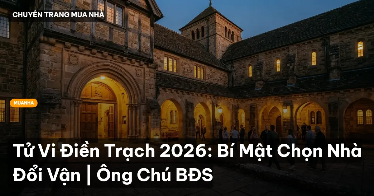 Tử Vi Điền Trạch 2026: Bí Mật Chọn Nhà Đổi Vận | Ông Chú BĐS