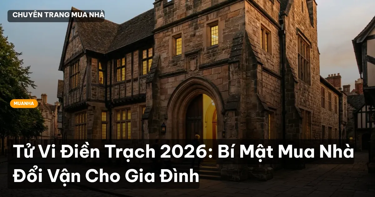 Tử Vi Điền Trạch 2026: Bí Mật Mua Nhà Đổi Vận Cho Gia Đình