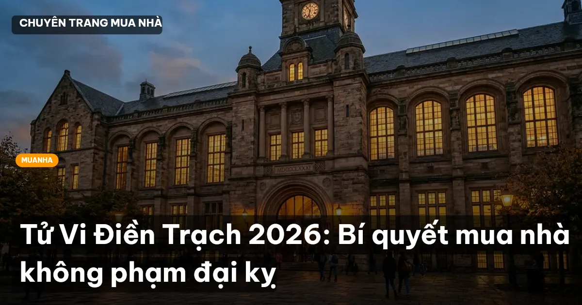 Tử Vi Điền Trạch 2026: Bí quyết mua nhà không phạm đại kỵ