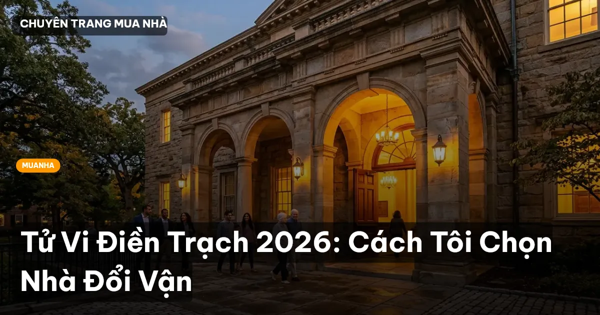 Tử Vi Điền Trạch 2026: Cách Tôi Chọn Nhà Đổi Vận
