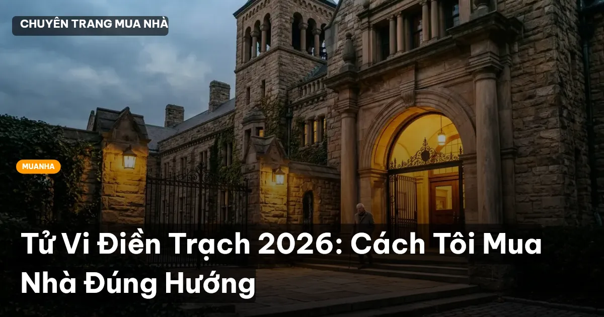 Tử Vi Điền Trạch 2026: Cách Tôi Mua Nhà Đúng Hướng