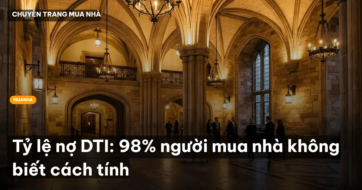 Tỷ lệ nợ DTI: 98% người mua nhà không biết cách tính