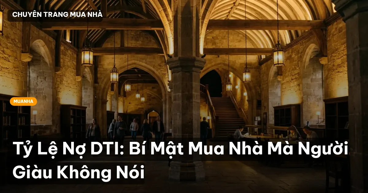Tỷ Lệ Nợ DTI: Bí Mật Mua Nhà Mà Người Giàu Không Nói
