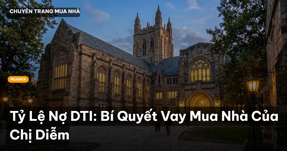 Tỷ Lệ Nợ DTI: Bí Quyết Vay Mua Nhà Của Chị Diễm