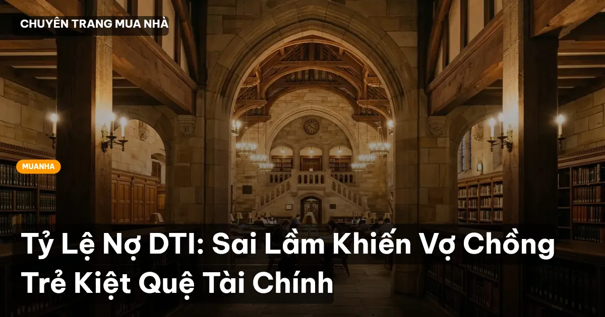 Tỷ Lệ Nợ DTI: Sai Lầm Khiến Vợ Chồng Trẻ Kiệt Quệ Tài Chính